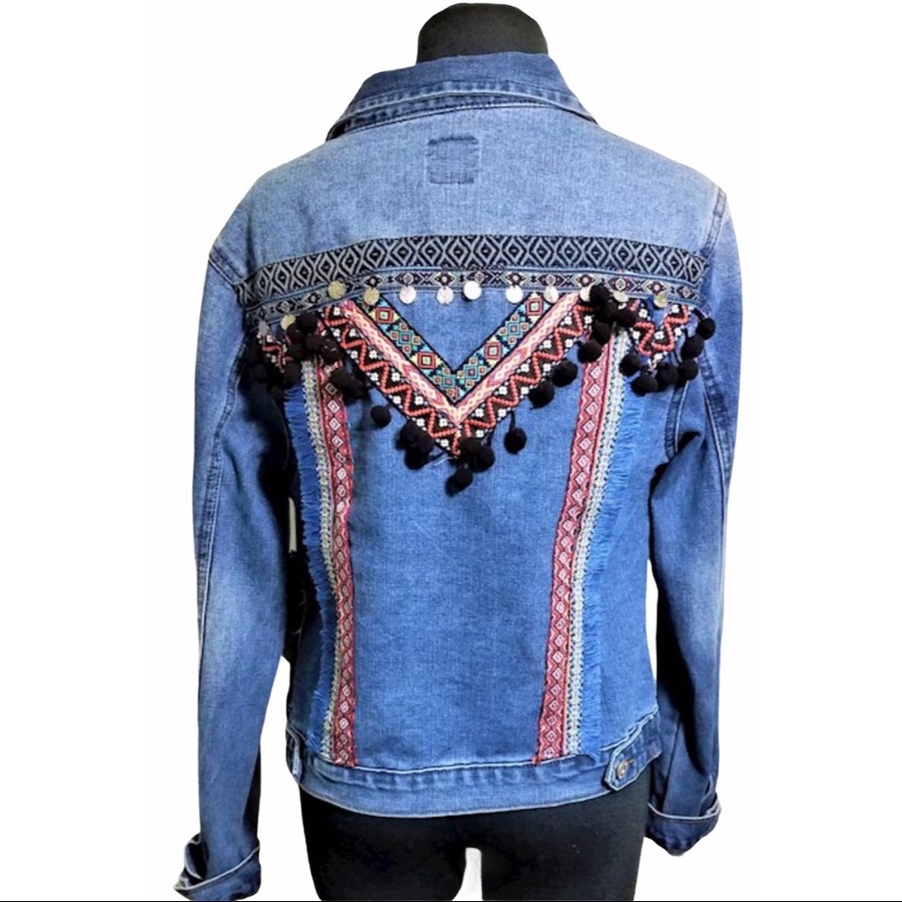 JEAN JACKET size L | BOHO Jean Jacket